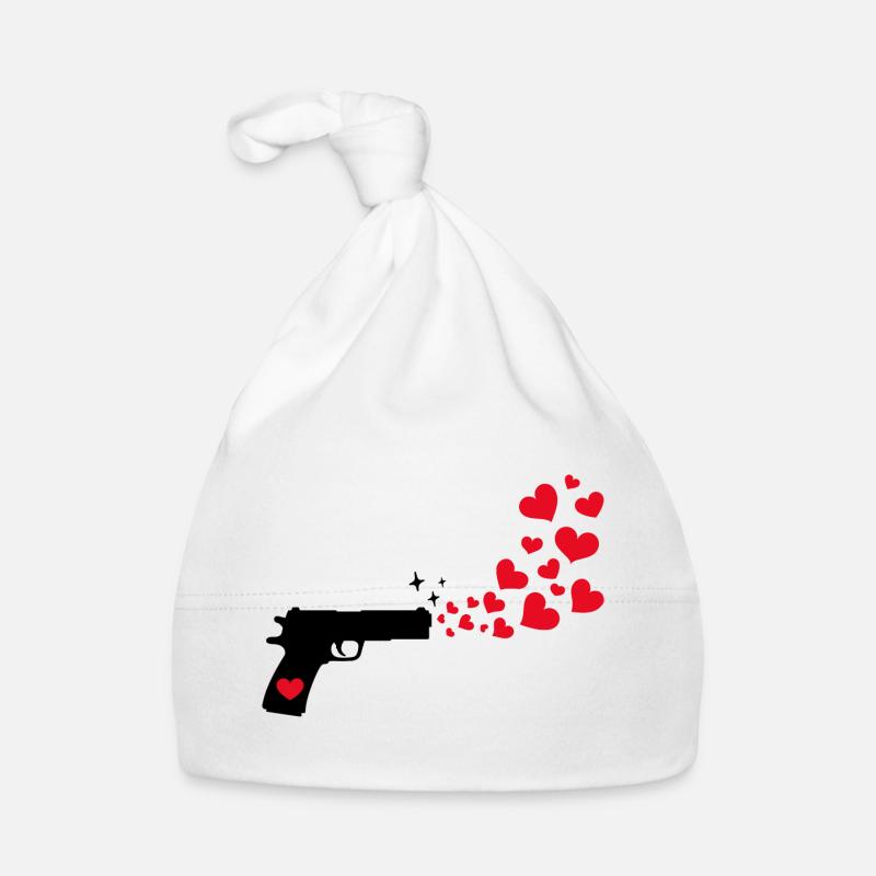 Friedensbewegung Herz Frieden Liebe Statement Baby Bio-Mütze