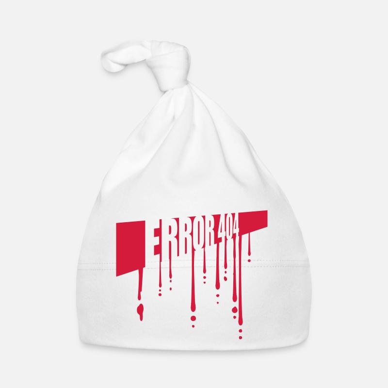 Blood Drops Error 404 Organic Baby Cap
