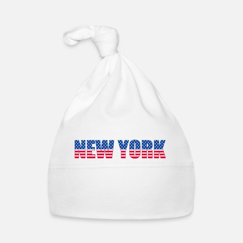 DRAPEAU DE NEW YORK Bonnet bio Bébé