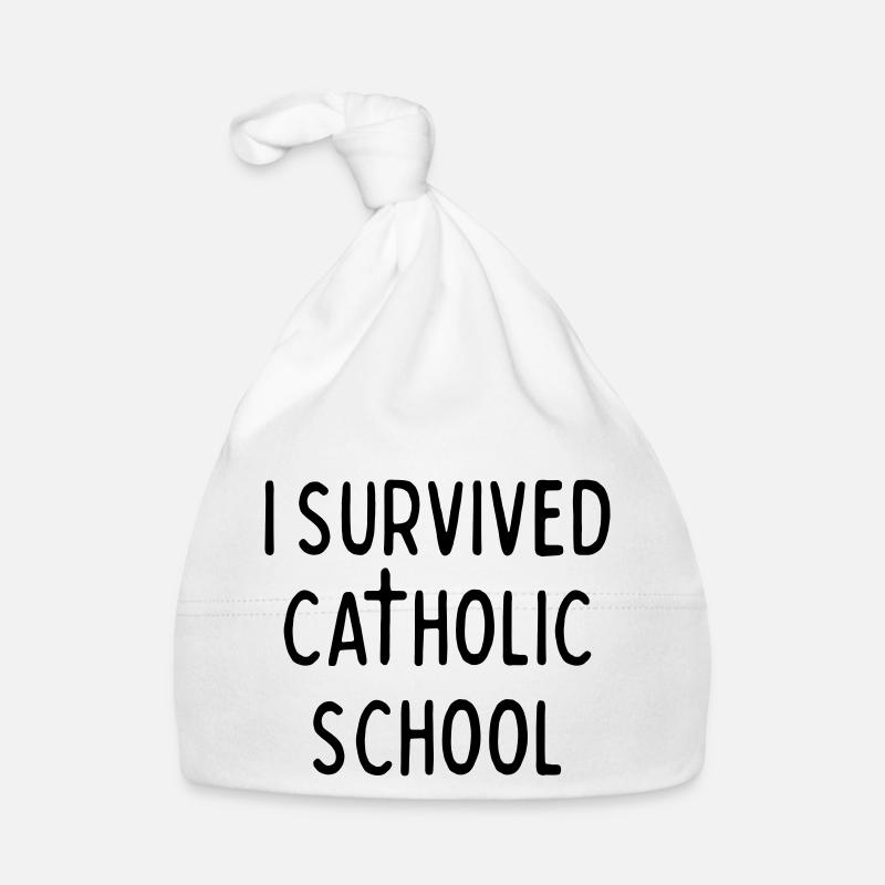 J’AI SURVÉCU À L’ÉCOLE CATHOLIQUE Bonnet bio Bébé