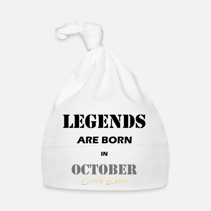 October Legends Geschenk black Baby Bio-Mütze