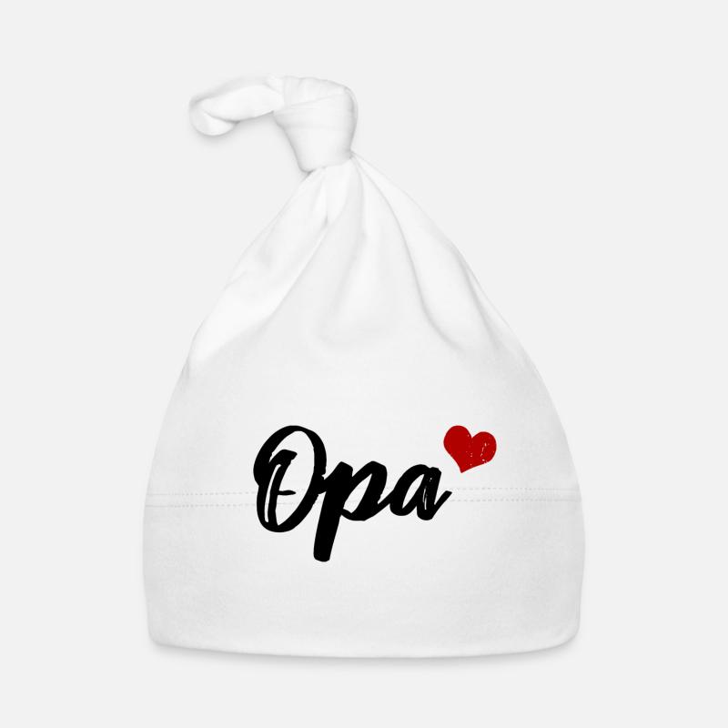 Opa Großvater Herz Baby Bio-Mütze