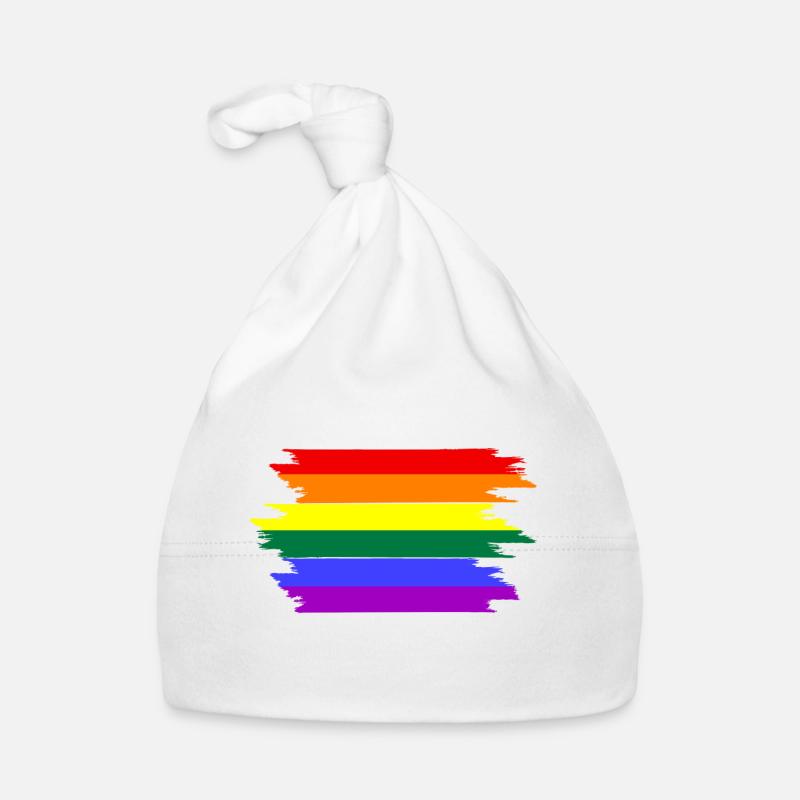 Pride Month, Regenbogen Baby Bio-Mütze