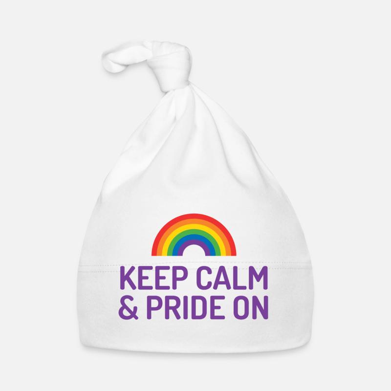 Pride Month - Keep Calm and Pride On Organic Baby Cap
