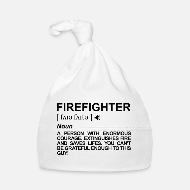 Firefighter Meaning Organic Baby Cap