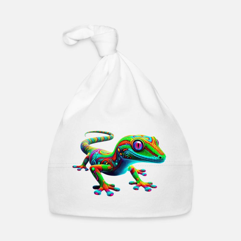 Gecko - Bonnet bio Bébé - blanc