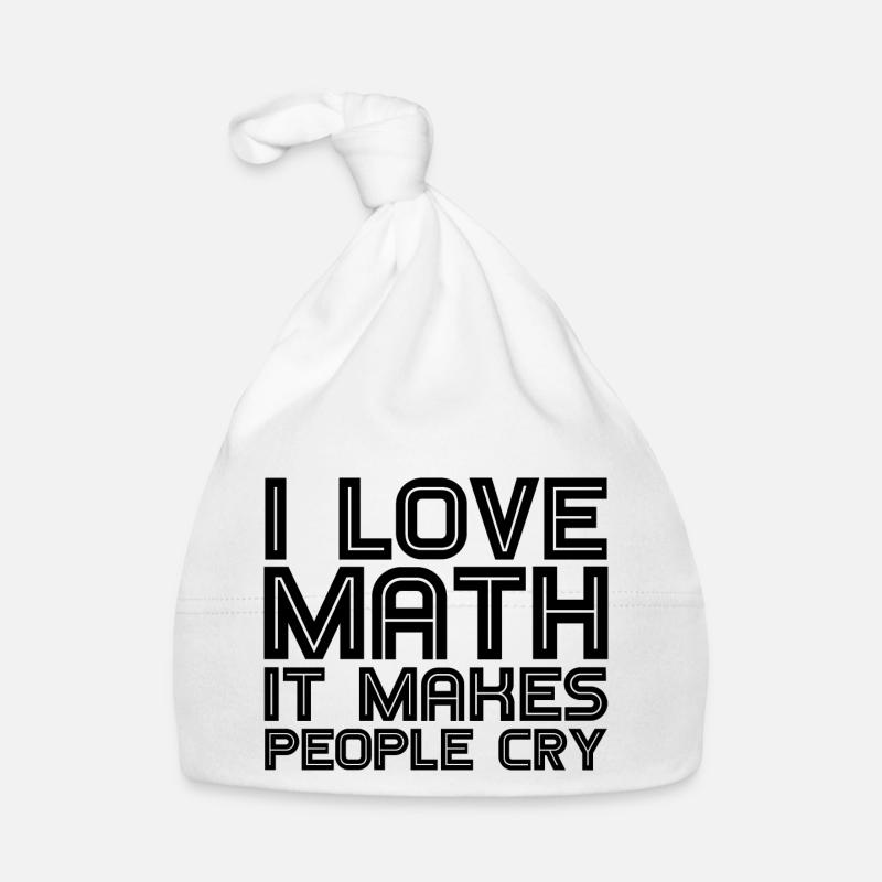 I Love Math, It Makes People Cry 3 Baby Bio-Mütze