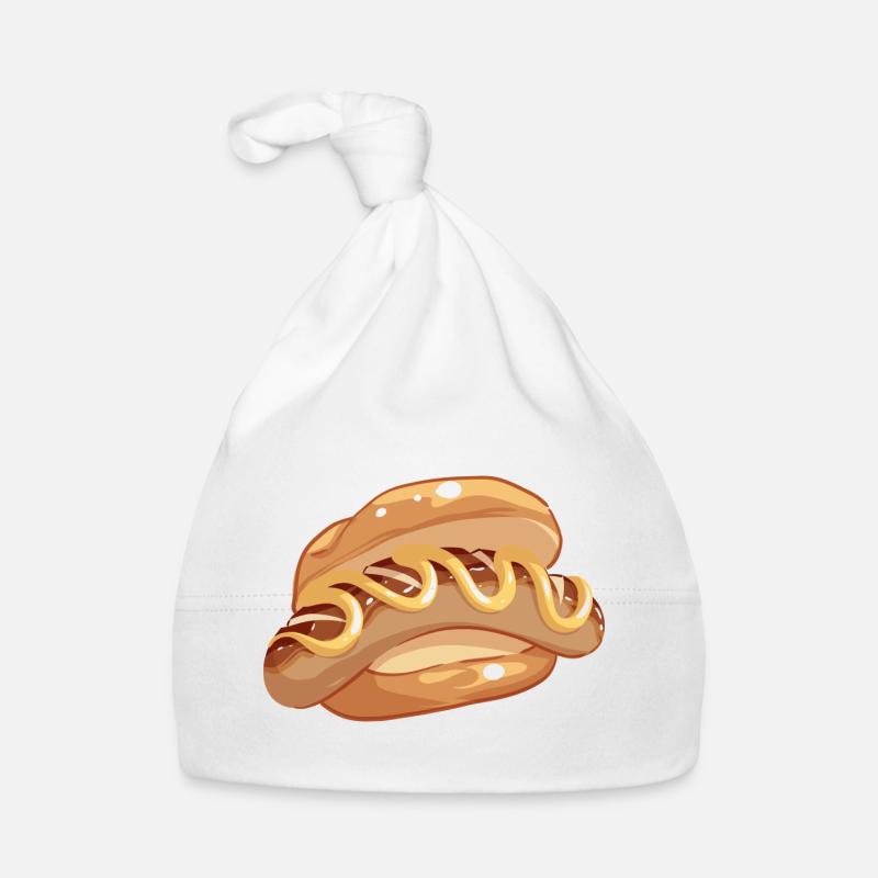 Bandes dessinées Bratwurst Buns Bratwurstbrötchen Mustard Bonnet bio Bébé