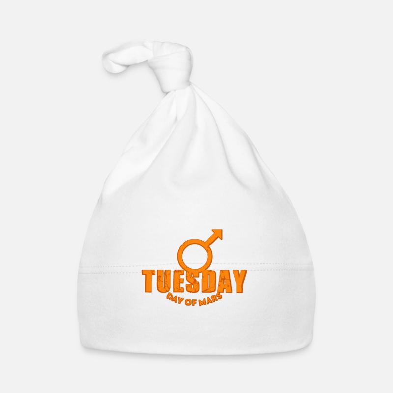 Mardi Mardi Mars En semaine orange look usé Bonnet bio Bébé