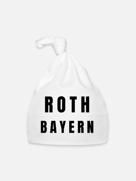 Roth Bayern - Baby Bio-Mütze - Weiß - Vorne
