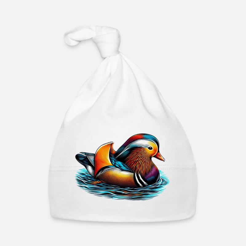 Mandarinente Baby Bio-Mütze