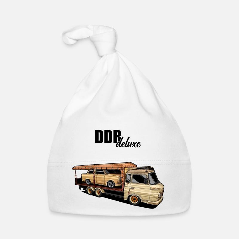 Barkas // Illustration - Bonnet bio Bébé - blanc