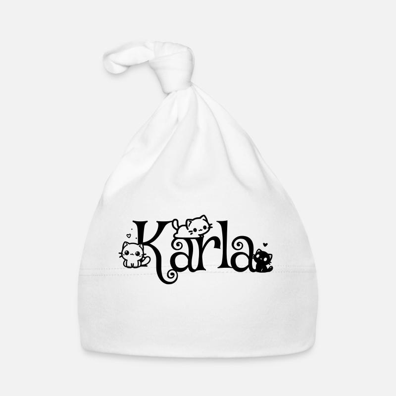 Karla Name First name Kitten name Organic Baby Cap