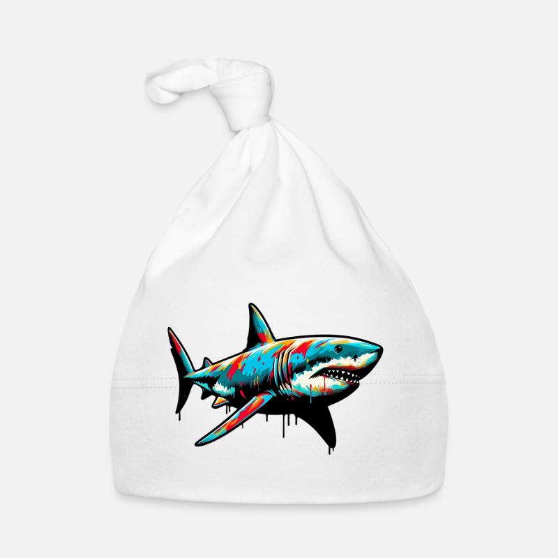 Shark Organic Baby Cap