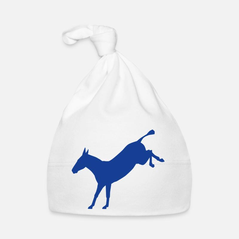 Âne rebelle - Bonnet bio Bébé - blanc
