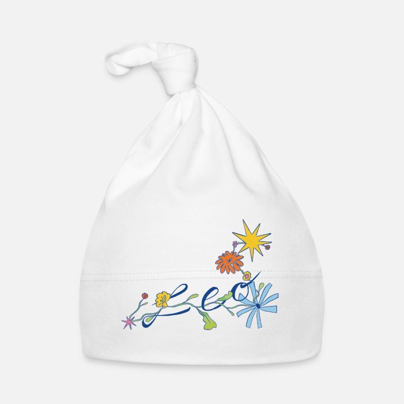 Leo – Kreative Sternzeichen-Illustration Baby Bio-Mütze