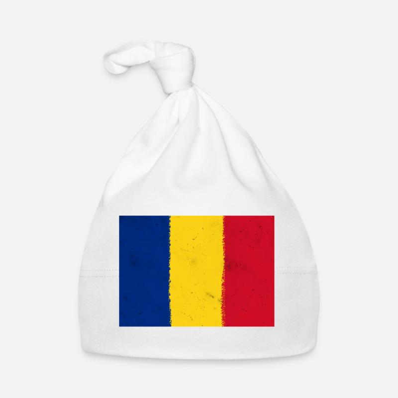 Drapeau de la Roumanie Bonnet bio Bébé