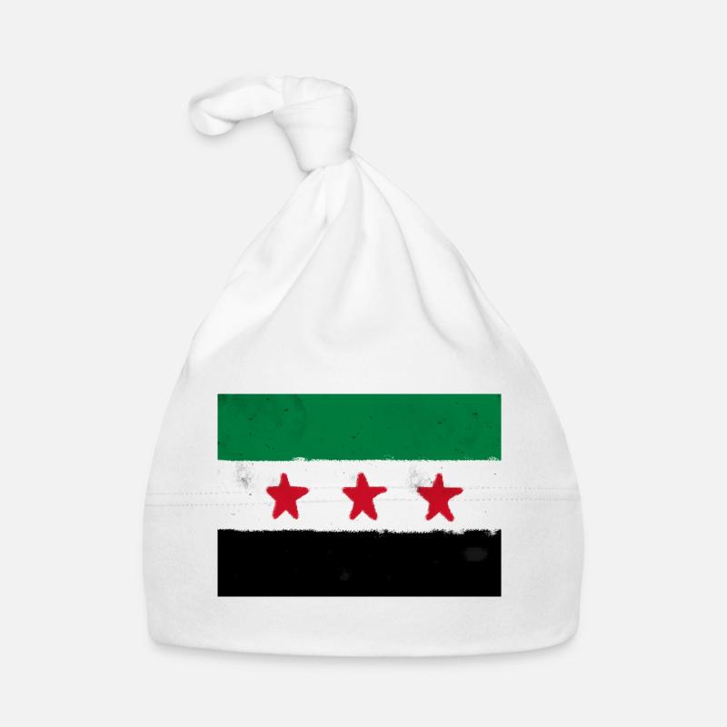 Drapeau de la Syrie Bonnet bio Bébé