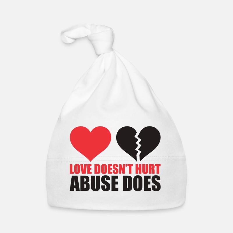 Broken Heart with Powerful Message Organic Baby Cap