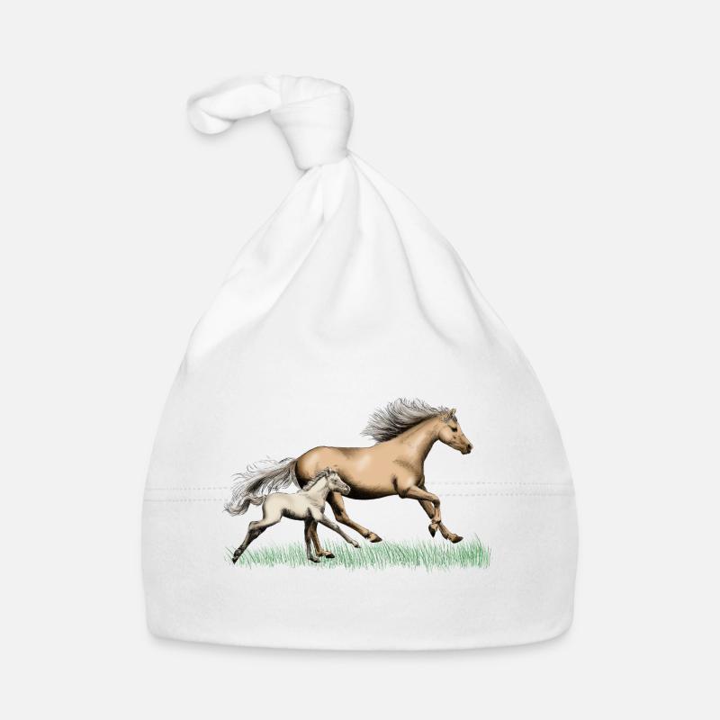 Mare with foal Organic Baby Cap