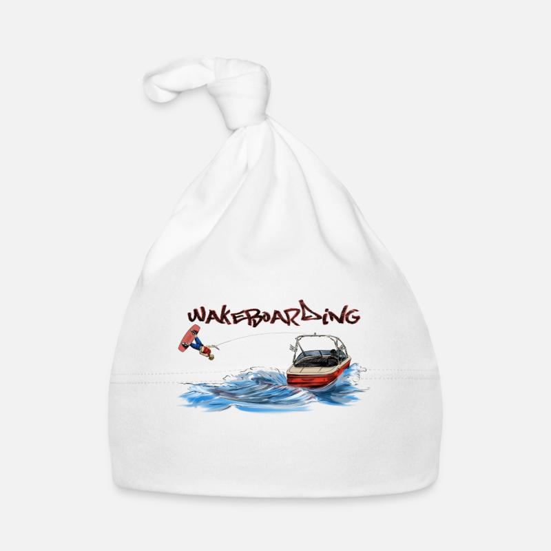 Motif d'action de wakeboard Bonnet bio Bébé