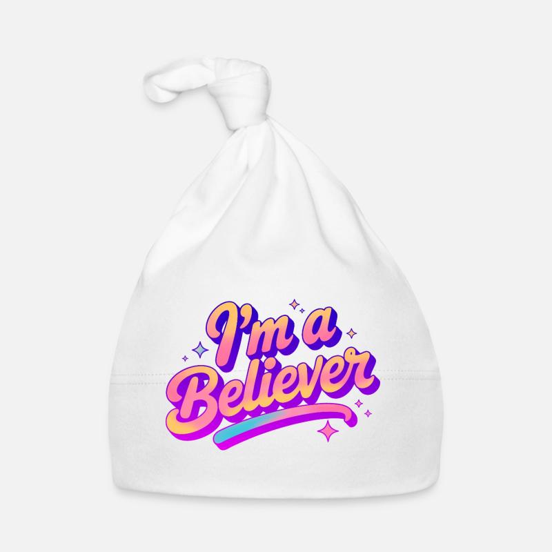 Ich bin ein Gläubiger Glaube Disco Party Design Baby Bio-Mütze