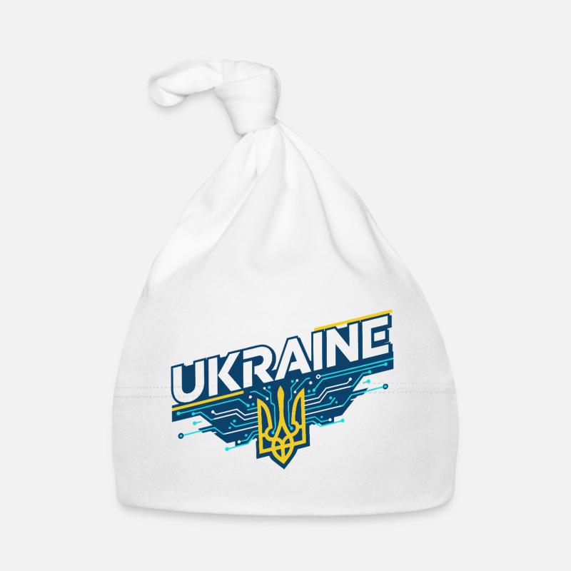 Ukrainian Circuit Trident Tee Organic Baby Cap
