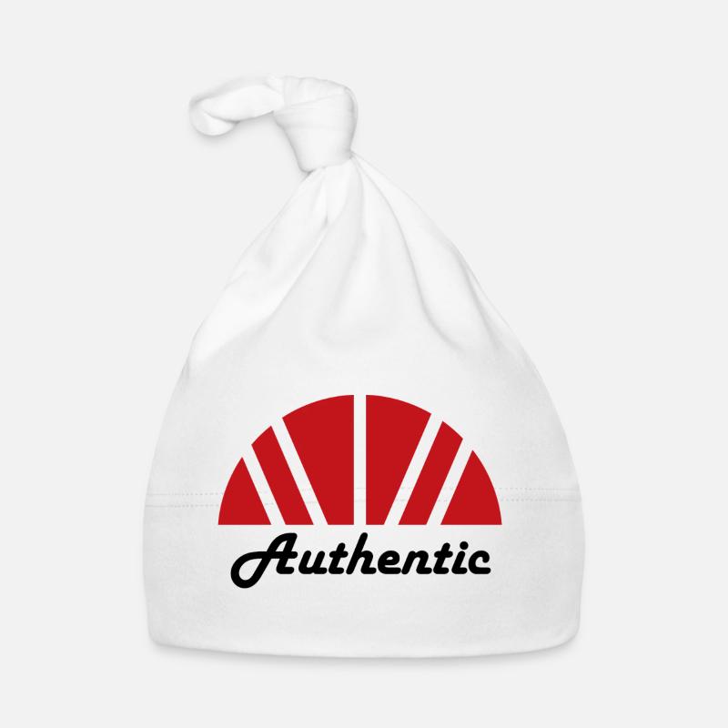 Aube abstraite rayons rouges authentique Bonnet bio Bébé