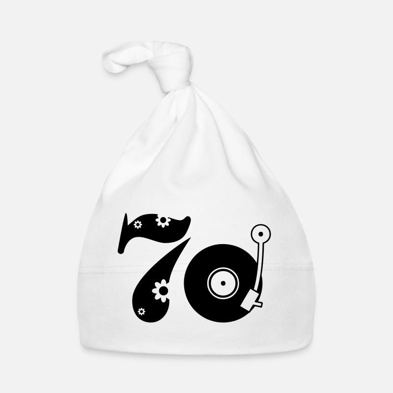 70er Siebzig Seventees Baby Bio-Mütze