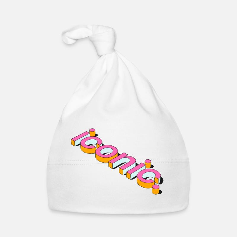 Conception de typographie 3D rétro emblématique Bonnet bio Bébé