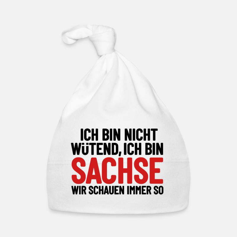 Ich bin nicht wütend - ich bin Sachse Baby Bio-Mütze