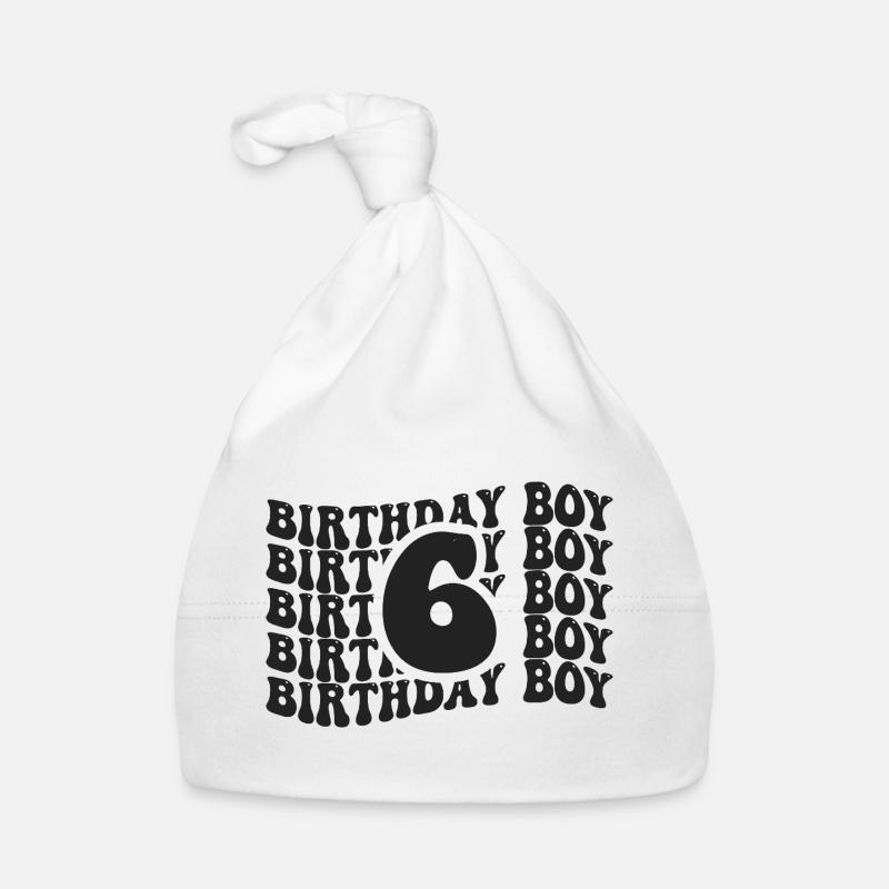 Junge Geburtstag 6 Jahre alt Baby Bio-Mütze