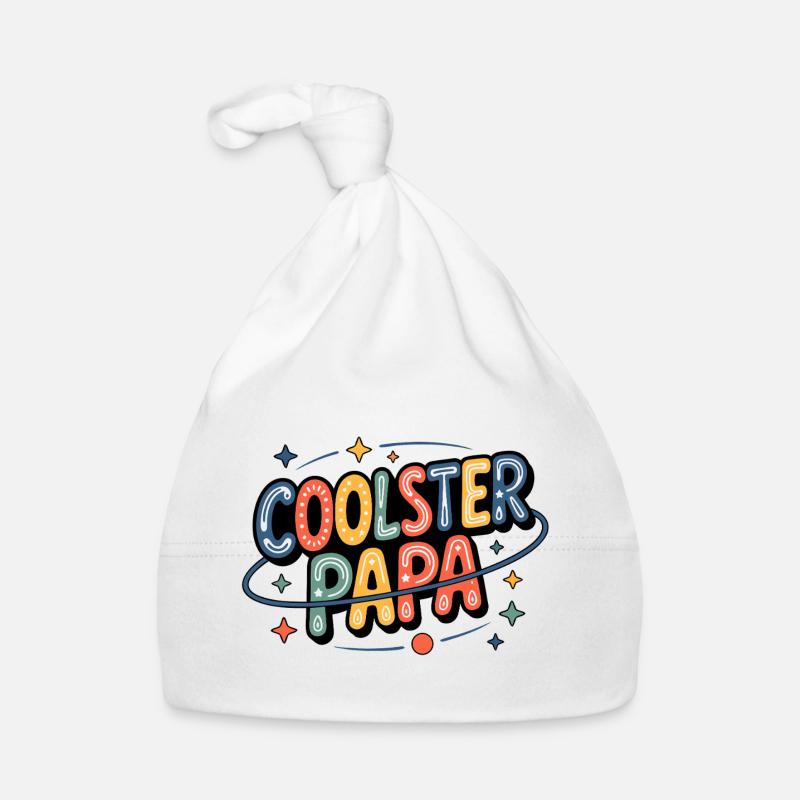 Coolest Dad Neon Retro Organic Baby Cap