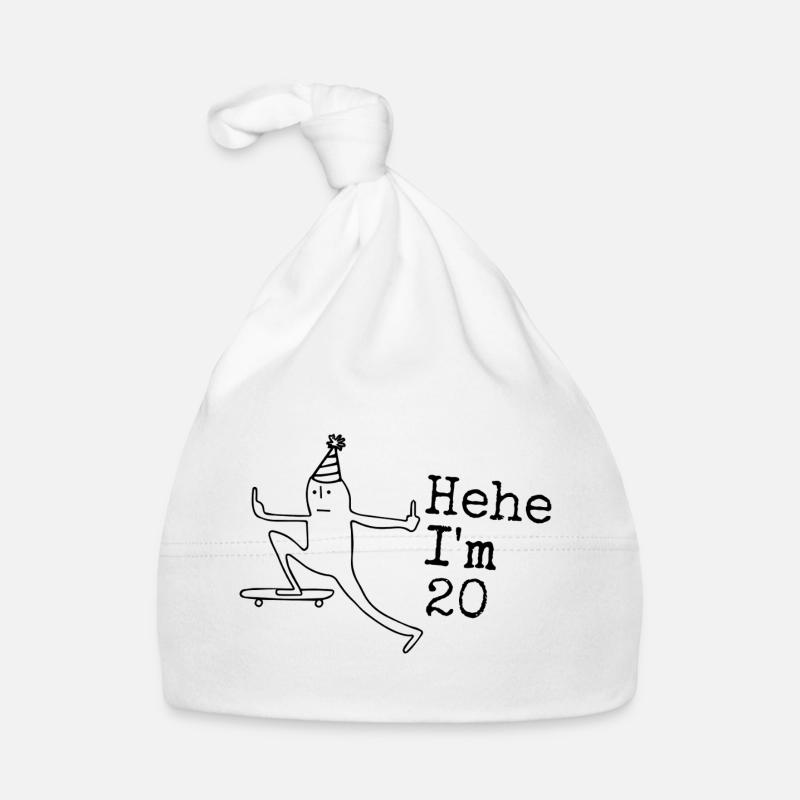Cadeau d’anniversaire de 20 ans Drôle 20 ans 20 ans Bonnet bio Bébé