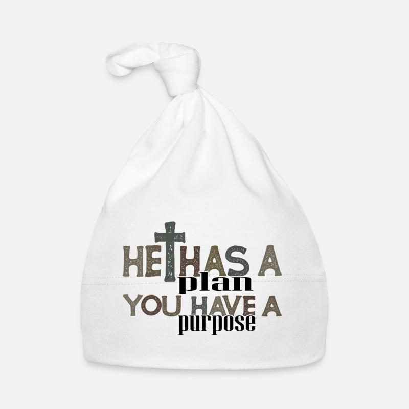 Faith Cross Typography Tee Organic Baby Cap