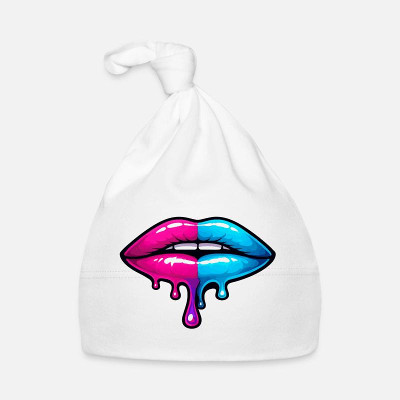 Split Neon Lip Melt Baby Bio-Mütze