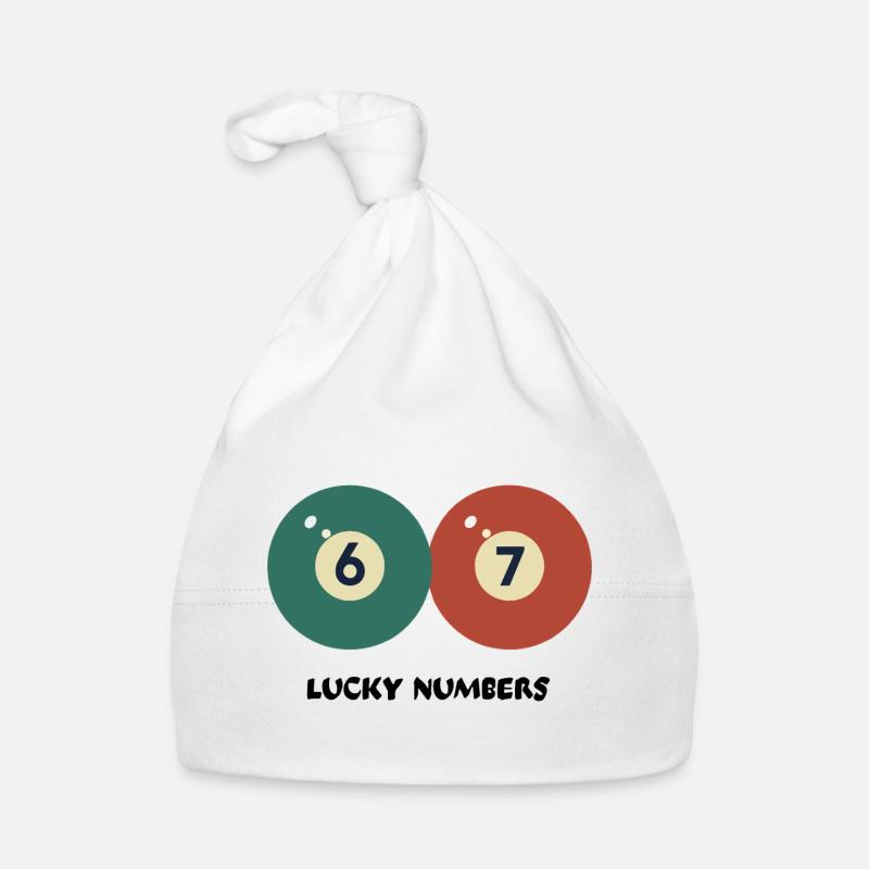 67 Numéros Porte-Bonheur - Billard de billard Vintage Design Bonnet bio Bébé