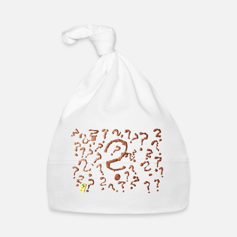 many question marks artwork Organic Baby Cap