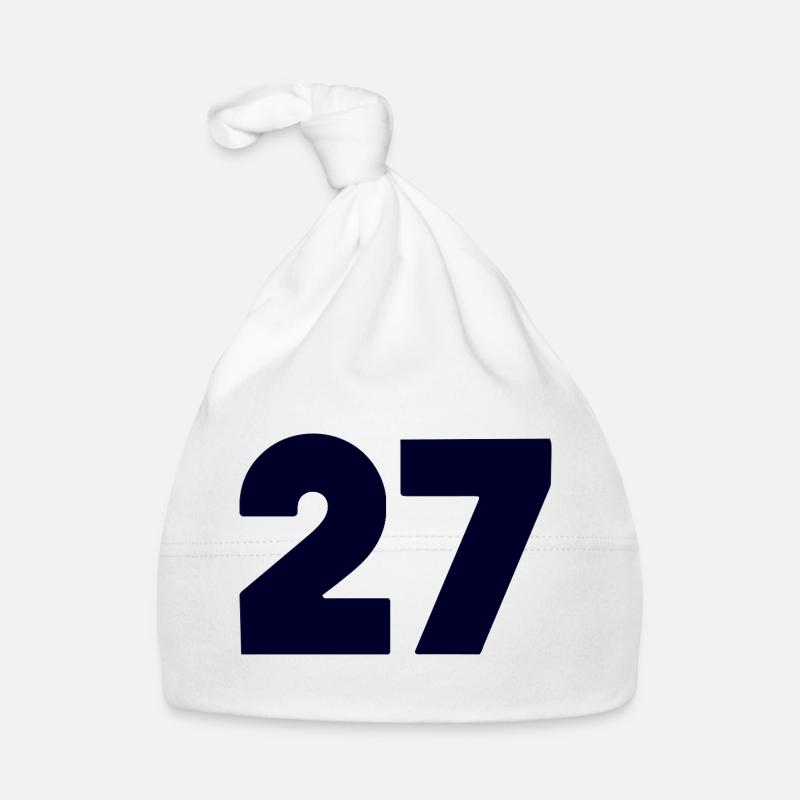 Fett 27 Numerisches Emblem Baby Bio-Mütze