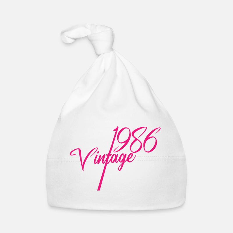 Collection de scripts vintage 1986 Bonnet bio Bébé