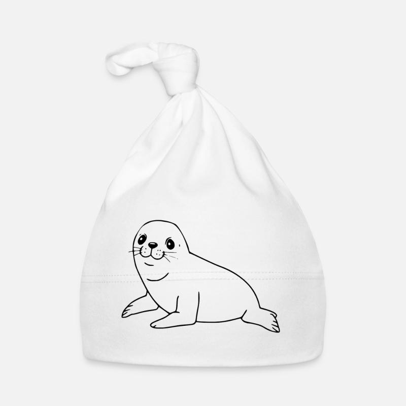 Seal seal Organic Baby Cap