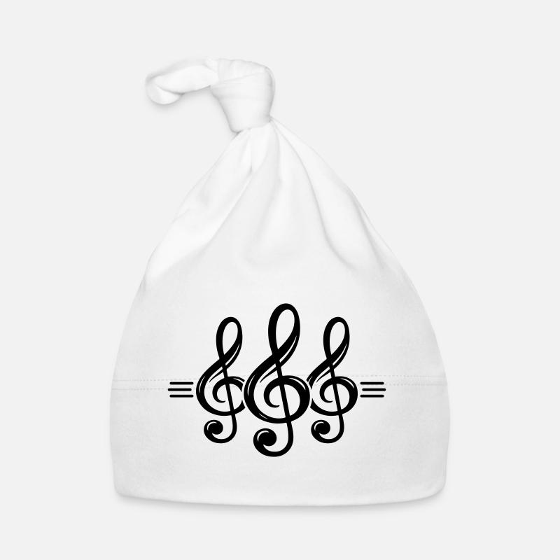 clef symbol Organic Baby Cap