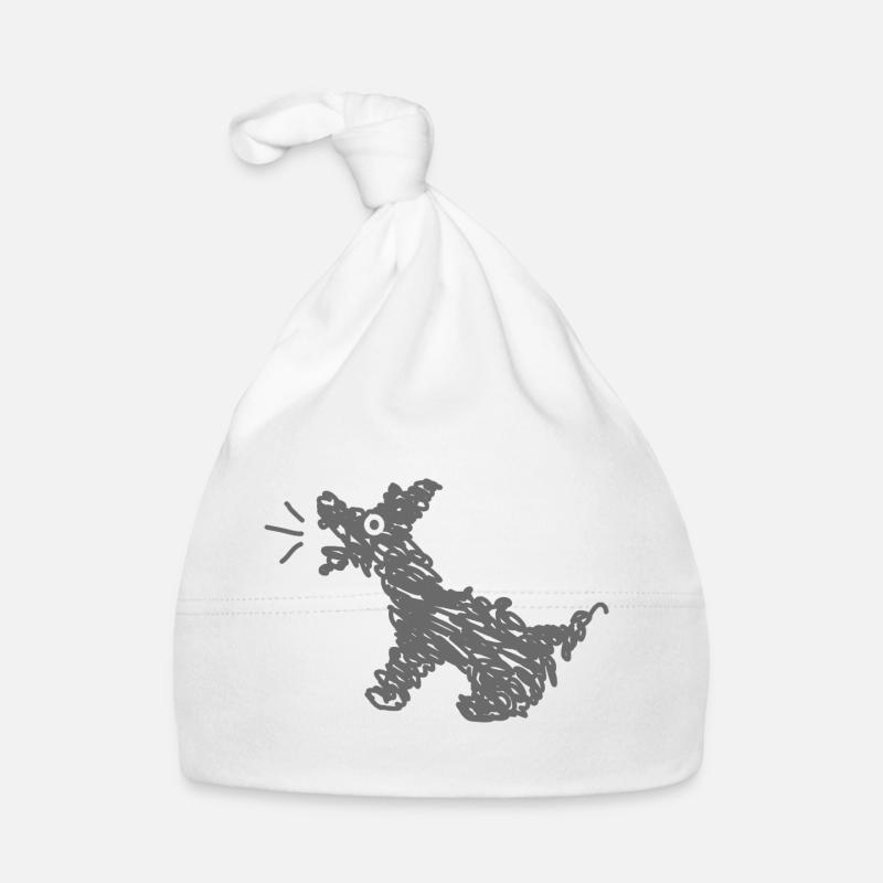 Funny barking dog Organic Baby Cap