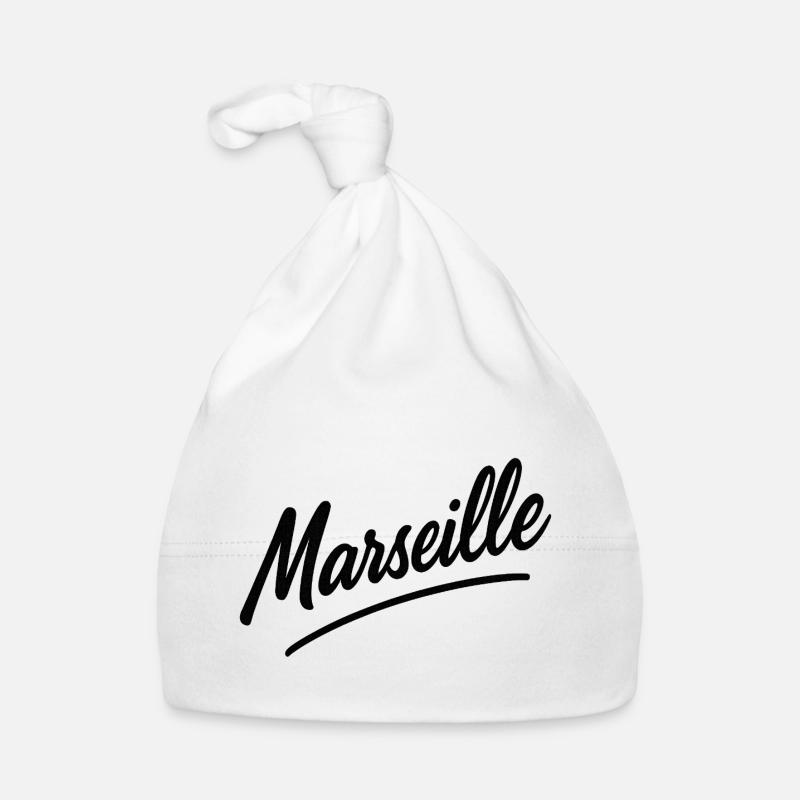 Marseille Script Schwung Baby Bio-Mütze