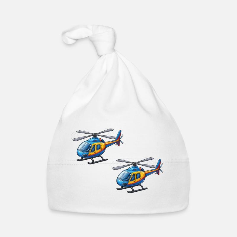 Helicopter Cartoon Organic Baby Cap