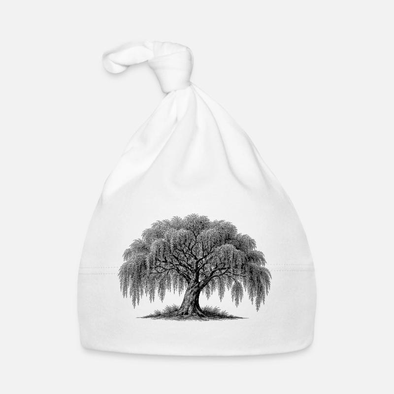 weeping willow Organic Baby Cap