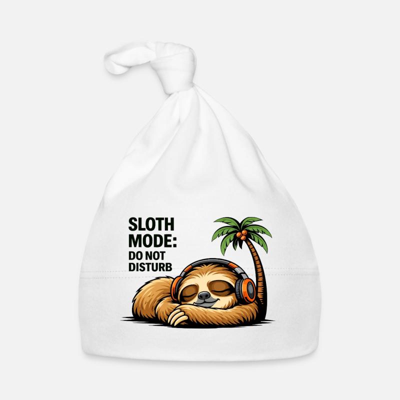 Sloth Mode Do Not Disturb Organic Baby Cap