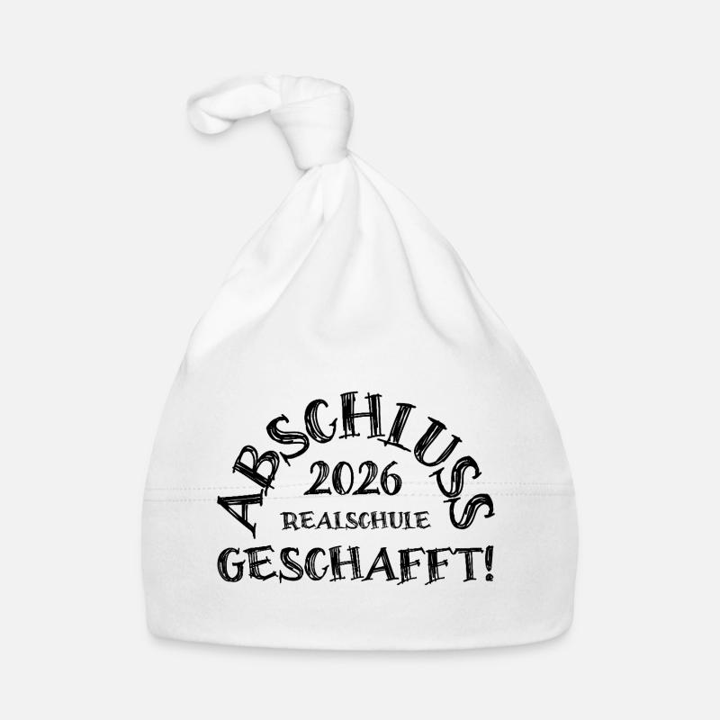 Abschluss 2026 Realschule geschafft! Baby Bio-Mütze