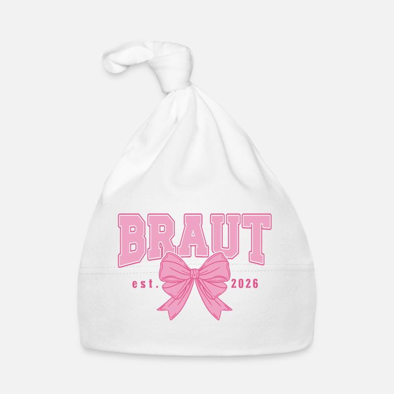 Braut Junggesellinnenabschied Team Partnerlook Baby Bio-Mütze