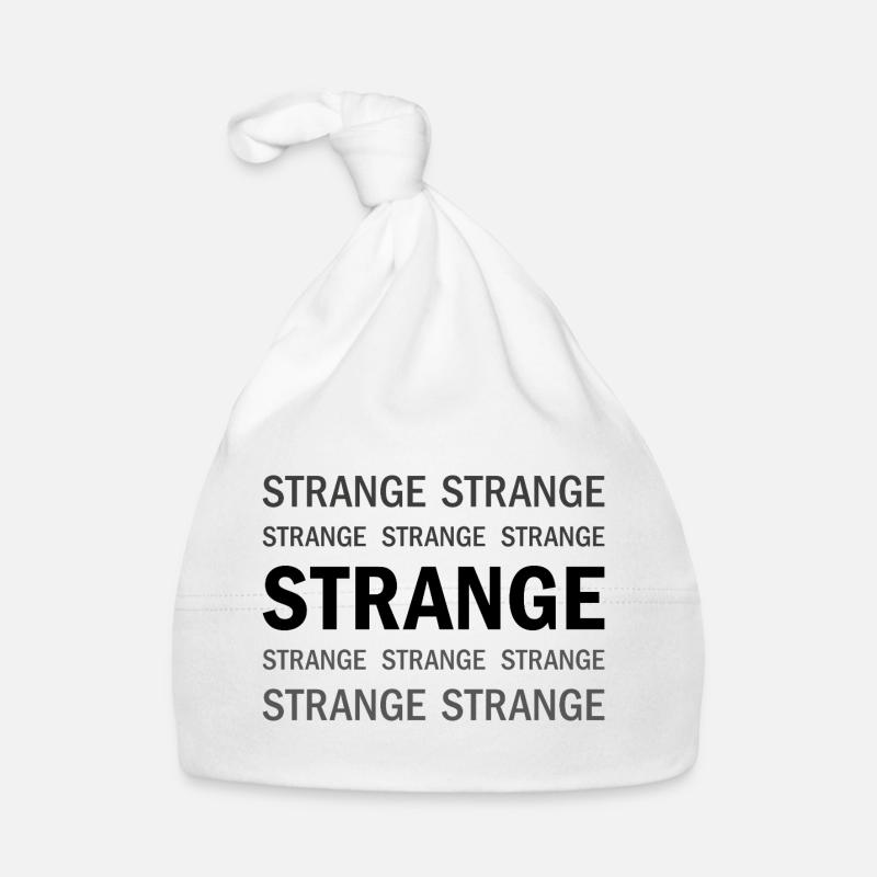 Strange Typografie Baby Bio-Mütze